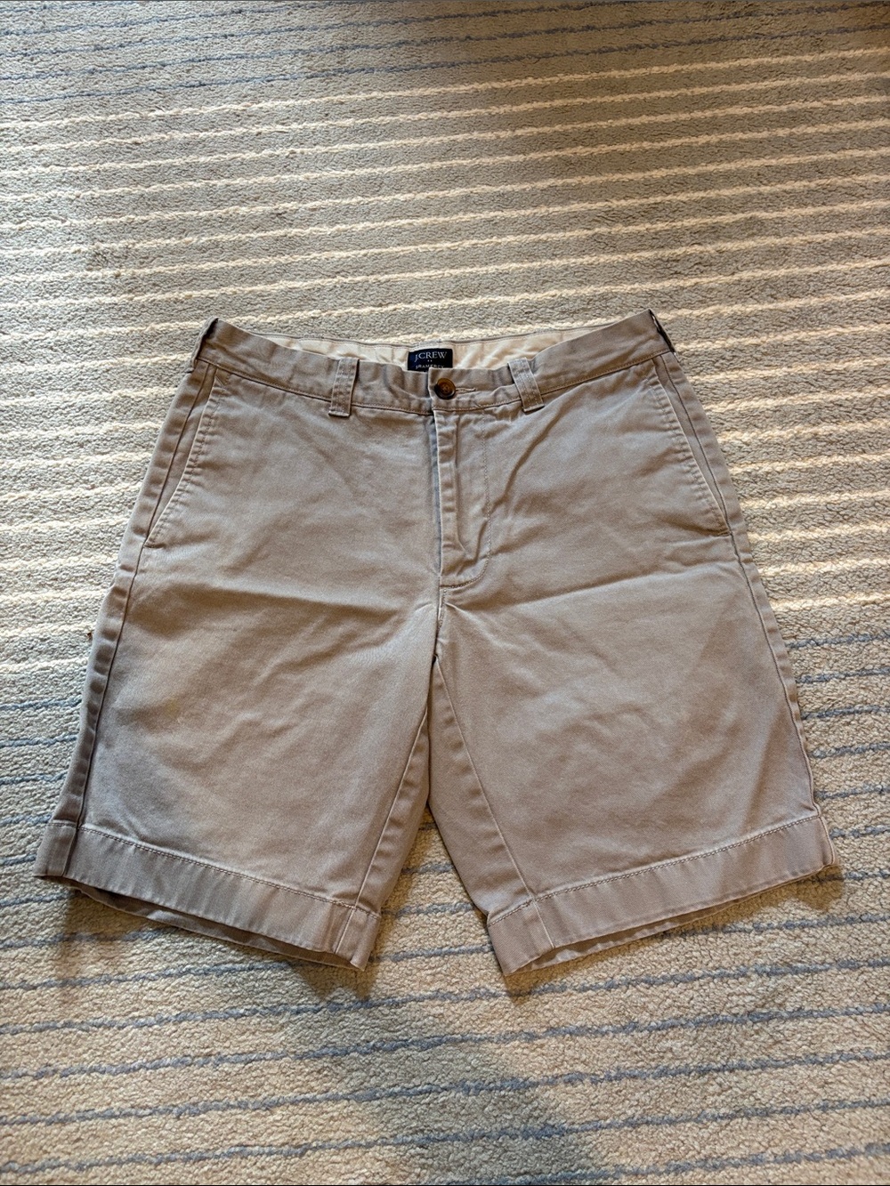 J. Crew Men's Flat-Front Khaki Shorts